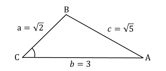 余弦定理の練習問題_角度の大きさの求め方